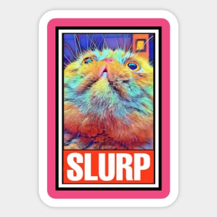 RUFUS the SLURPY CAT (Version 2) Sticker